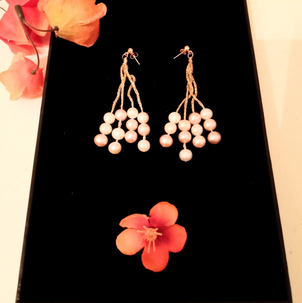 🎁 FREE GIFT INCLUDED 🎁 NWOT Pearl Fashion Jewelry Earrings - Picture 4 of 14